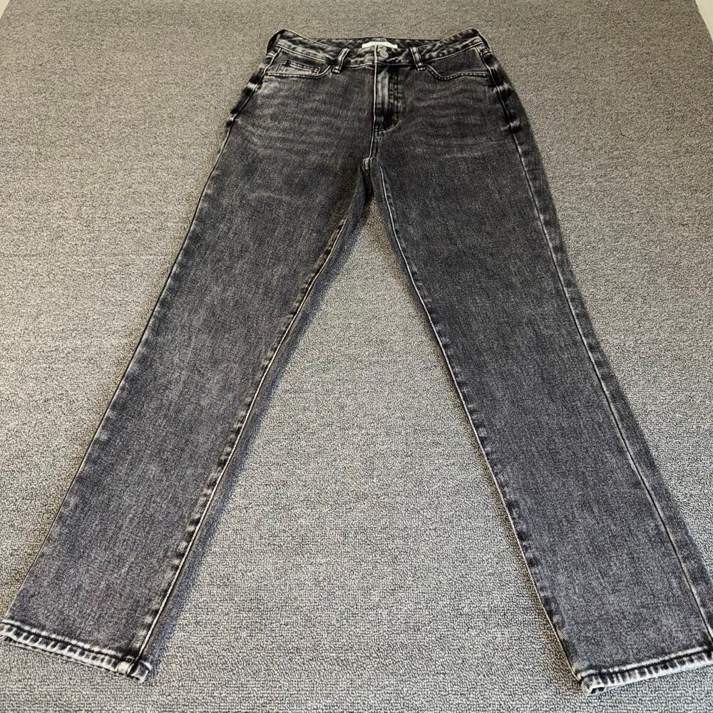 PacSun Mom Jean Women’s 25 Black Denim Jeans Grunge Casual Indie Straight Leg